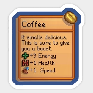 Stardew Coffee Sticker